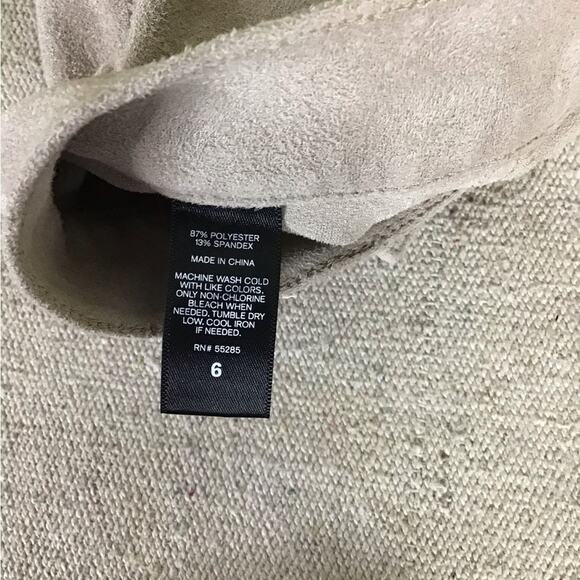 Express Y2K Women A line Skater button front faux suede Mini skirt Sz. 6 Brown - Picture 7 of 8